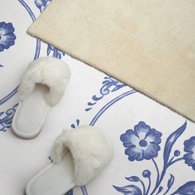 Samolepiaci panel na stenu Kvetinový motív v kruhu