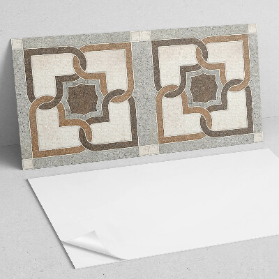 Obdĺžnikový panel na stenu Kachľový vzor v geometrickom štýle