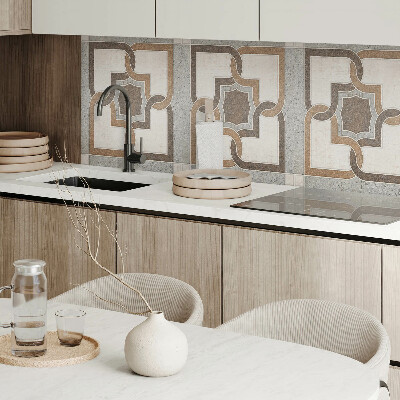 Obdĺžnikový panel na stenu Kachľový vzor v geometrickom štýle