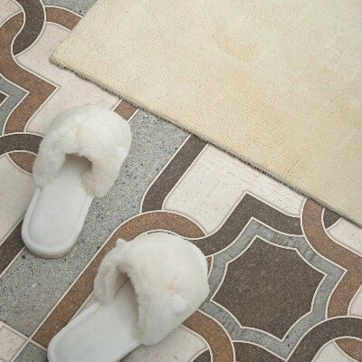 Obdĺžnikový panel na stenu Kachľový vzor v geometrickom štýle