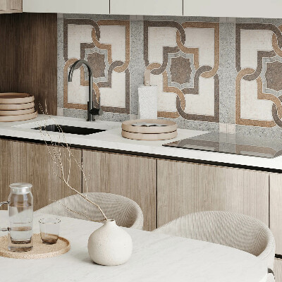 Obdĺžnikový panel na stenu Kachľový vzor v geometrickom štýle