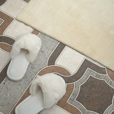 Obdĺžnikový panel na stenu Kachľový vzor v geometrickom štýle