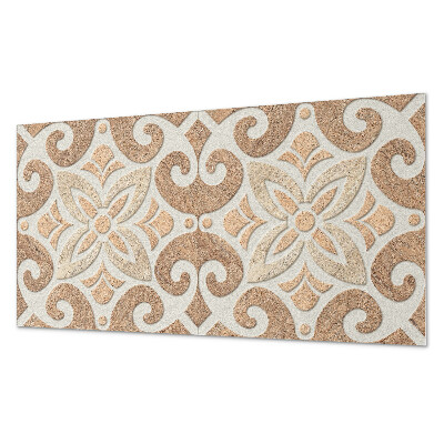 Obdĺžnikový stenový panel Kvetinový motív s ozdobnými detailmi