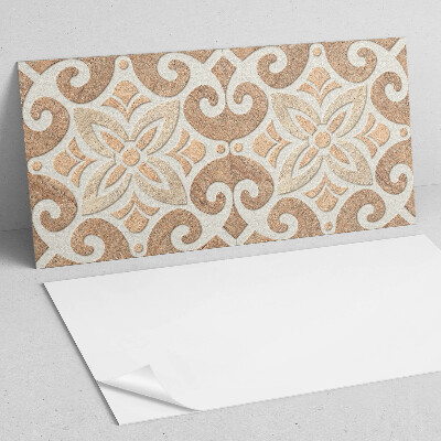 Obdĺžnikový stenový panel Kvetinový motív s ozdobnými detailmi