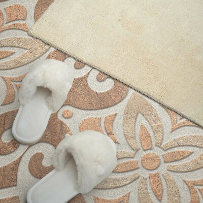 Obdĺžnikový stenový panel Kvetinový motív s ozdobnými detailmi