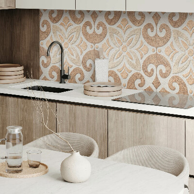 Obdĺžnikový stenový panel Kvetinový motív s ozdobnými detailmi