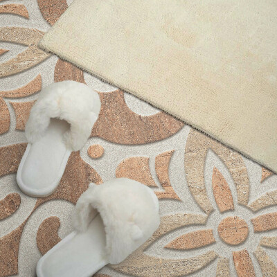 Obdĺžnikový stenový panel Kvetinový motív s ozdobnými detailmi