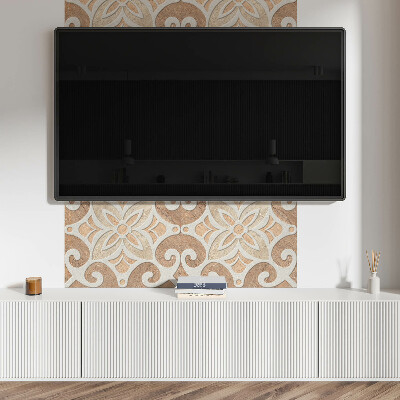 Obdĺžnikový stenový panel Kvetinový motív s ozdobnými detailmi