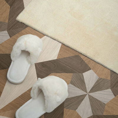 Obdĺžnikový panel na stenu Polygonálna mozaika vyrobená z dreva