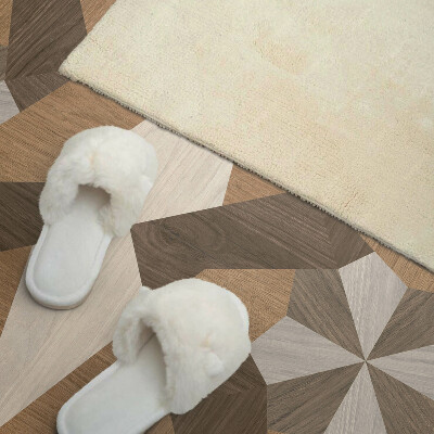 Obdĺžnikový panel na stenu Polygonálna mozaika vyrobená z dreva