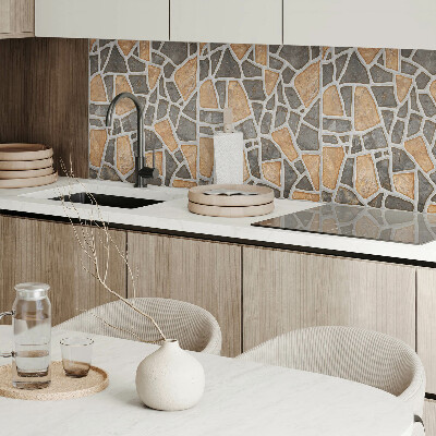 Obdĺžnikový panel na stenu Mozaika kamenných tvarov