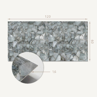 Obdĺžnikový stenový panel Kamenná mozaika so vzormi žíl