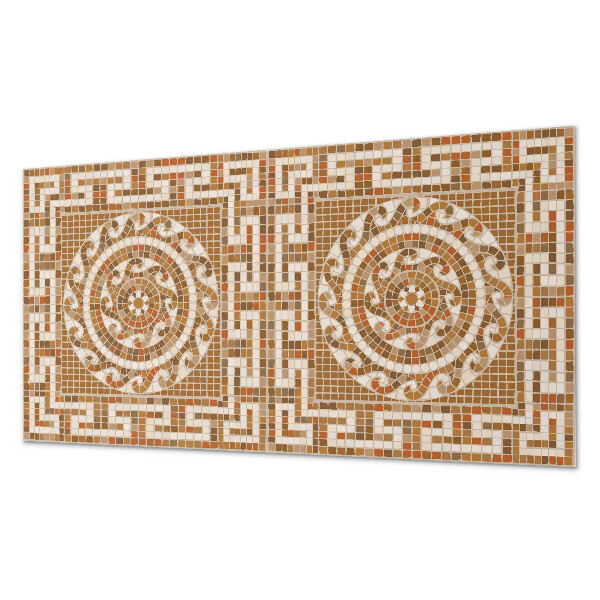 Obdĺžnikový panel na stenu Mozaikový vzor s kruhmi