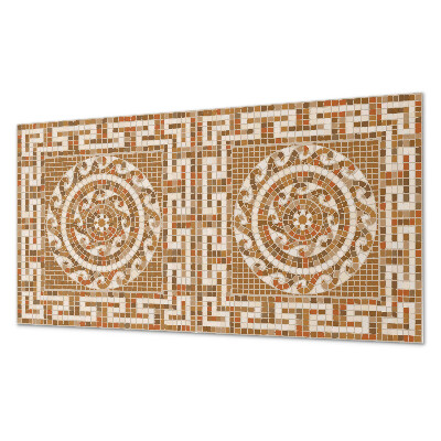 Obdĺžnikový panel na stenu Mozaikový vzor s kruhmi