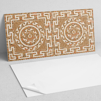 Obdĺžnikový panel na stenu Mozaikový vzor s kruhmi