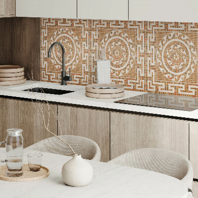 Obdĺžnikový panel na stenu Mozaikový vzor s kruhmi