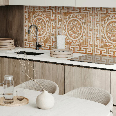 Obdĺžnikový panel na stenu Mozaikový vzor s kruhmi