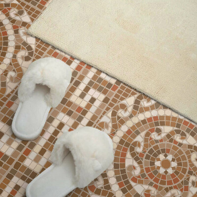 Obdĺžnikový panel na stenu Mozaikový vzor s kruhmi