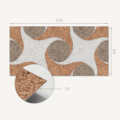 Samolepiaci panel na stenu Motív kruhov a vĺn