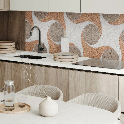 Samolepiaci panel na stenu Motív kruhov a vĺn