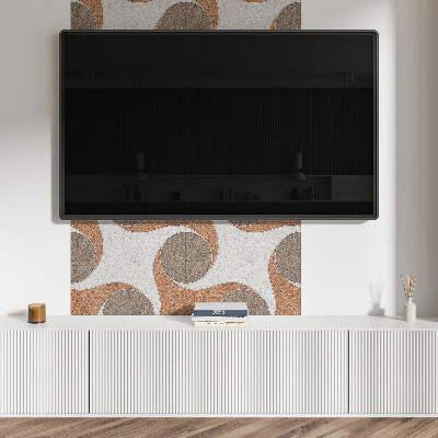 Samolepiaci panel na stenu Motív kruhov a vĺn