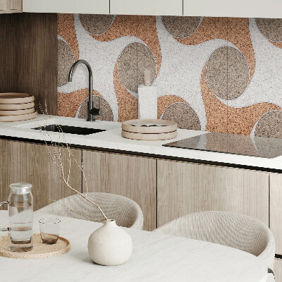 Samolepiaci panel na stenu Motív kruhov a vĺn