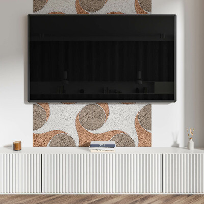 Samolepiaci panel na stenu Motív kruhov a vĺn