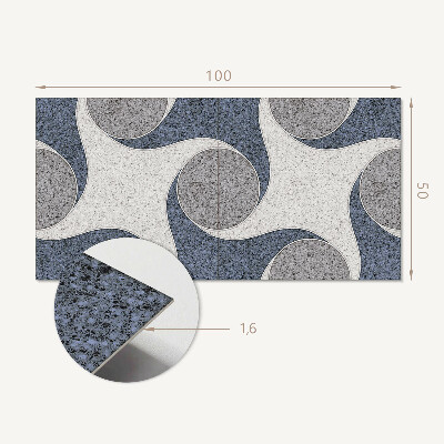 Obdĺžnikový panel na stenu Mozaiková abstrakcia