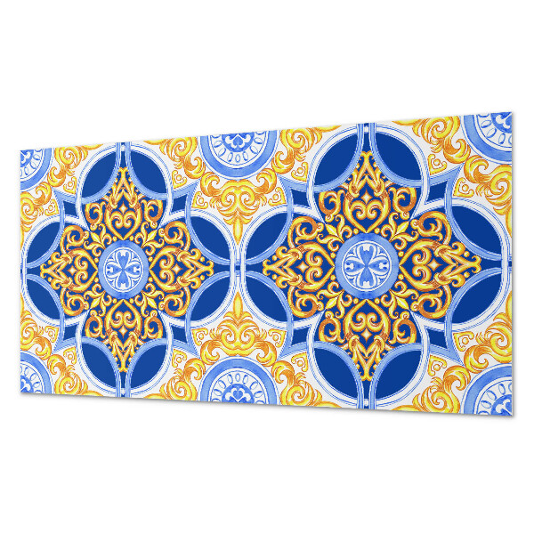 Obdĺžnikový stenový panel Kvetinový dekoratívny vzor