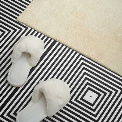 Obdĺžnikový panel na stenu Vzor sústredných čiar v štvorcoch