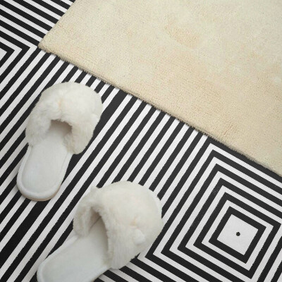 Obdĺžnikový panel na stenu Vzor sústredných čiar v štvorcoch