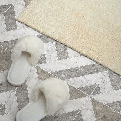 Samolepiaci panel na stenu Geometrický vzor v dlaždiciach