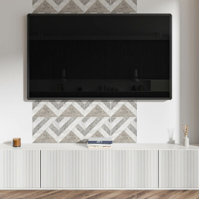 Samolepiaci panel na stenu Geometrický vzor v dlaždiciach