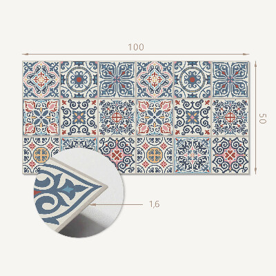 Obdĺžnikový panel na stenu Mozaikové grafické inšpirácie