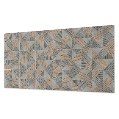 Obdĺžnikový stenový panel Trojuholníkový geometrický motív