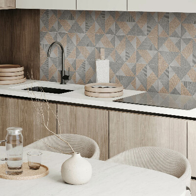 Obdĺžnikový stenový panel Trojuholníkový geometrický motív