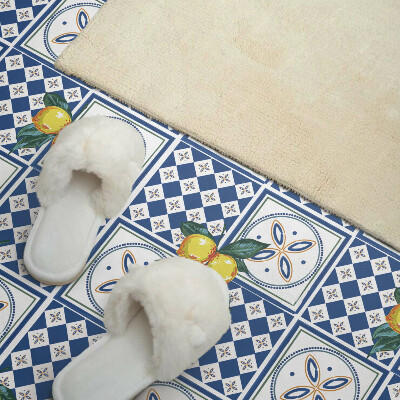 Samolepiaci panel na stenu Citrónový vzor na dlaždiciach