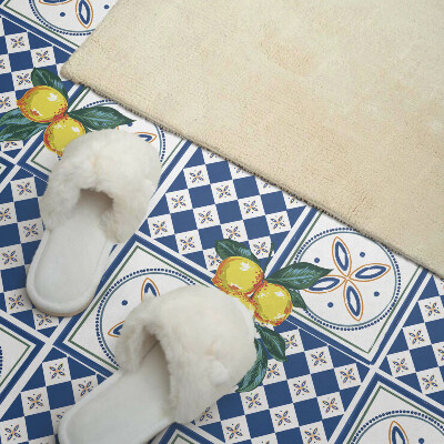 Samolepiaci panel na stenu Citrónový vzor na dlaždiciach