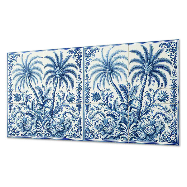 Obdĺžnikový stenový panel Motív exotických rastlín