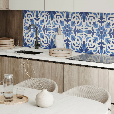 Obdĺžnikový stenový panel Kvetinový motív so zelenými listami