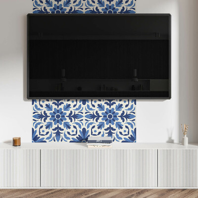 Obdĺžnikový stenový panel Kvetinový motív so zelenými listami