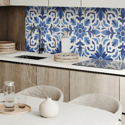 Obdĺžnikový stenový panel Kvetinový motív so zelenými listami