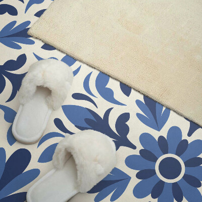 Obdĺžnikový stenový panel Kvetinový motív so zelenými listami