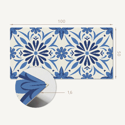 Obdĺžnikový panel na stenu Kvetinový motív