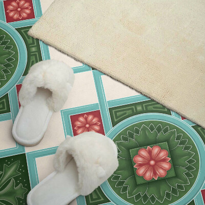 Obdĺžnikový panel na stenu Kvetinový motív v kosoštvorcovom aranžmáne