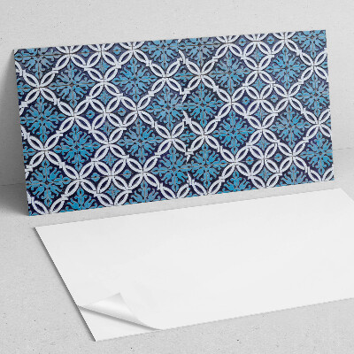 Obdĺžnikový stenový panel Vzor tvarov s kvetinovým motívom