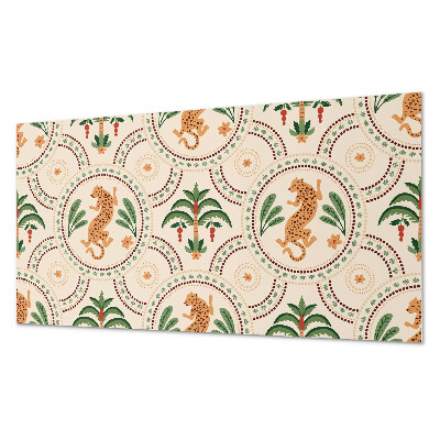 Obdĺžnikový panel na stenu Motív tropického leoparda