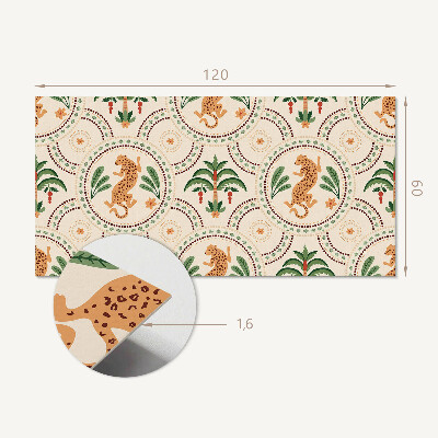 Obdĺžnikový panel na stenu Motív tropického leoparda