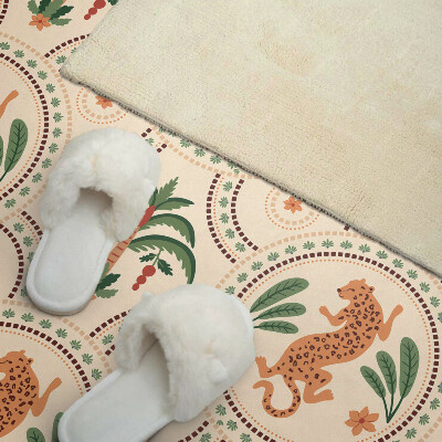 Obdĺžnikový panel na stenu Motív tropického leoparda