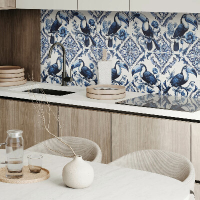 Obdĺžnikový stenový panel Tukan na dekoratívnych dlaždiciach